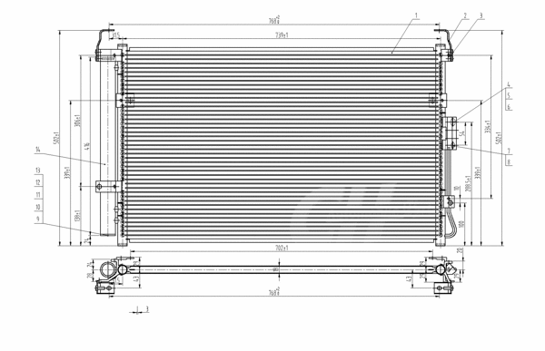 Condenseur, climatisation HART 612 226