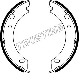 Jeu de mâchoires de frein, frein de stationnement TRUSTING 127.271