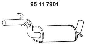 Silencieux central EBERSPÄCHER 95 11 7901
