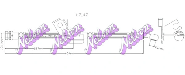 Flexible de frein KAWE H7147