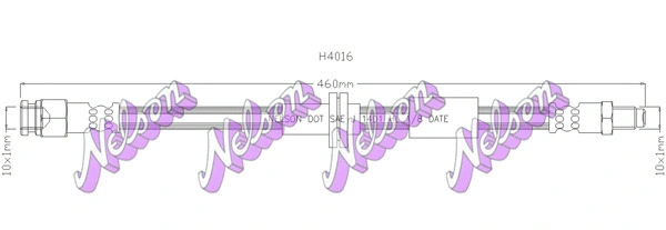 Flexible de frein KAWE H4016
