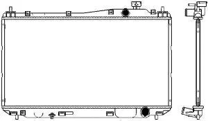 Radiateur, refroidissement du moteur SAKURA Automotive 3211-1015