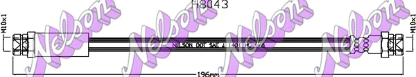 Flexible de frein KAWE H8043