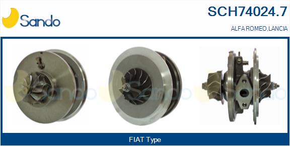 Groupe carter, turbocompresseur SANDO SCH74024.7