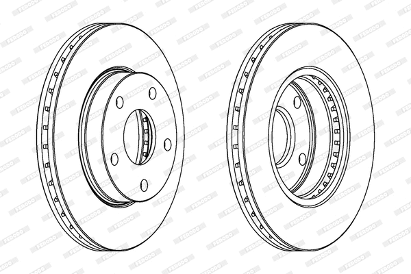 Disque de frein FERODO DDF180