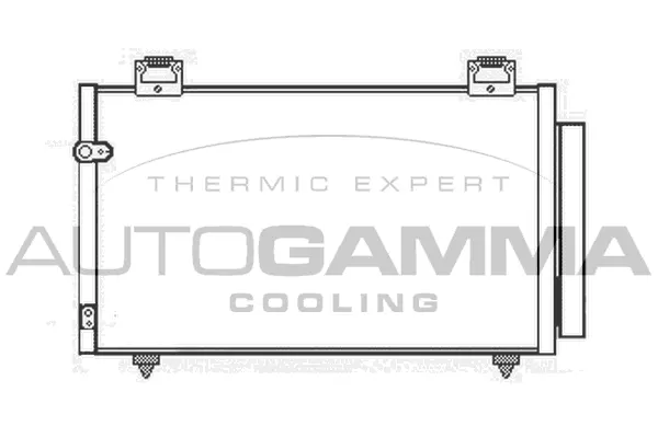 Condenseur, climatisation AUTOGAMMA 105256