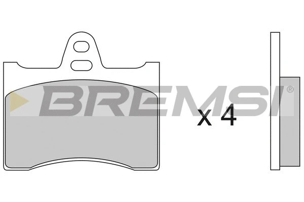 Kit de plaquettes de frein, frein à disque BREMSI BP2117