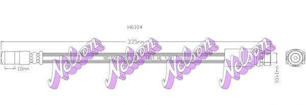 Flexible de frein KAWE H6104