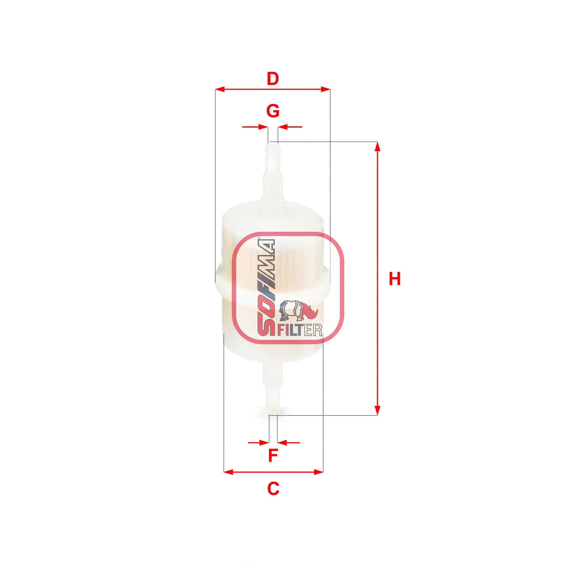 Filtre à carburant SOFIMA S 1012 B