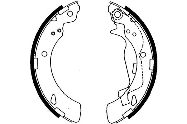 Jeu de mâchoires de frein KAVO PARTS KBS-2910