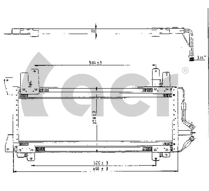 Condenseur, climatisation ACR 300197