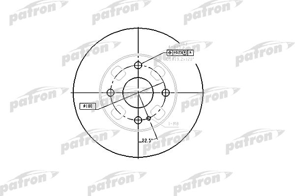 Disque de frein PATRON PBD4120