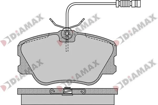 Kit de plaquettes de frein, frein à disque DIAMAX N09814