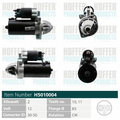 Démarreur HOFFER H5010004