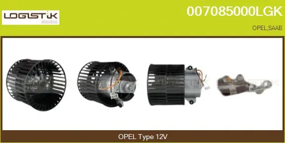 Pulseur d'air habitacle LGK 007085000LGK