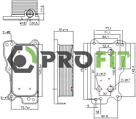 Radiateur d'huile PROFIT 1745-0061