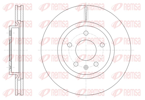 Disque de frein REMSA 61829.10