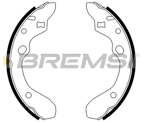 Jeu de mâchoires de frein BREMSI GF0789