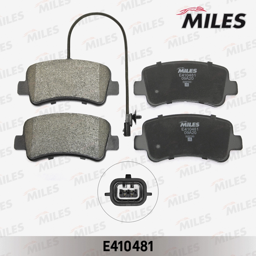 Kit de plaquettes de frein, frein à disque MILES E410481