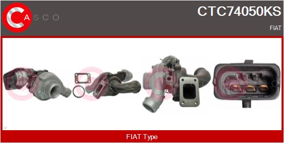 Turbocompresseur, suralimentation CASCO CTC74050KS