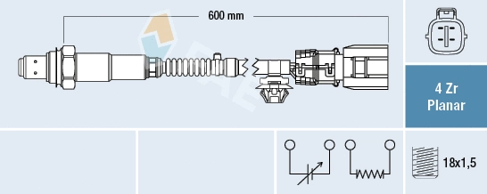 Sonde lambda FAE 77694