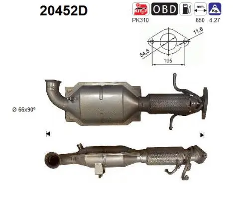 Catalyseur AS 20452D