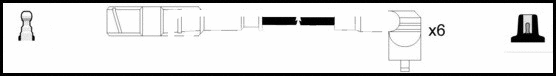 Kit de câbles d'allumage LEMARK HOES512