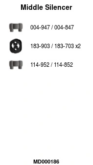Silencieux central FA1 MD000186