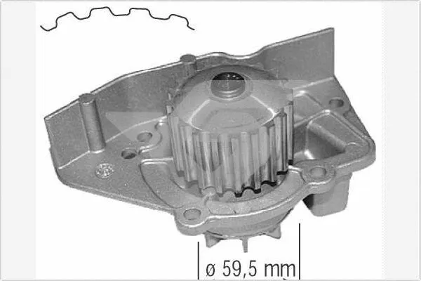 Pompe à eau, refroidissement du moteur HUTCHINSON WP27