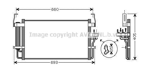 Condenseur, climatisation PRASCO HY5092D