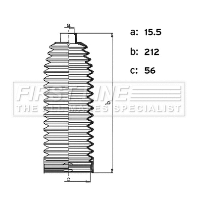 Jeu de joints-soufflets, direction FIRST LINE FSG3495