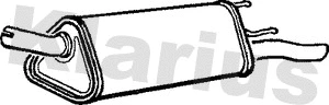 Silencieux arrière KLARIUS 210668