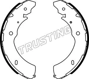 Jeu de mâchoires de frein TRUSTING 047.379