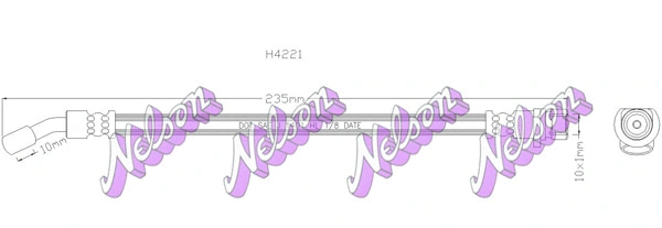 Flexible de frein KAWE H4221
