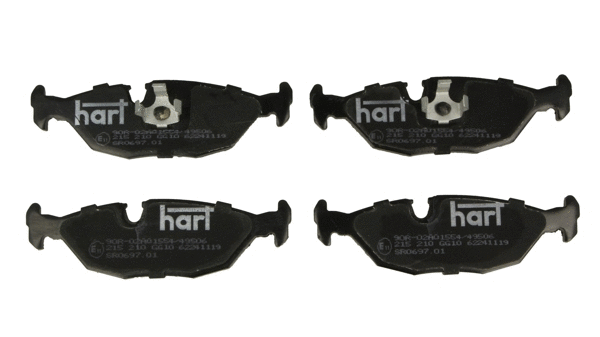Kit de plaquettes de frein, frein à disque HART 215 210