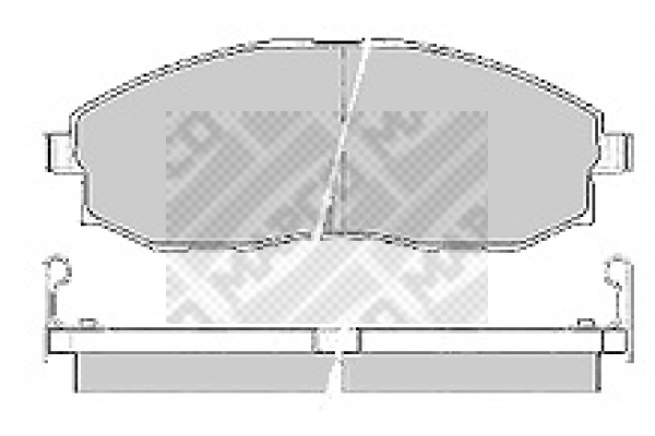 Kit de plaquettes de frein, frein à disque MAPCO 6606