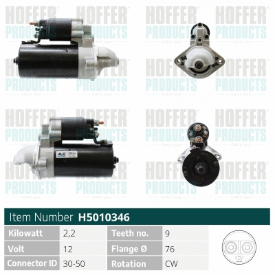 Démarreur HOFFER H5010346