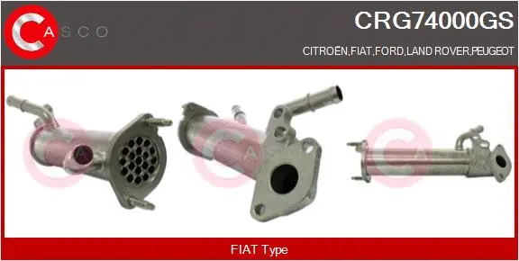 Radiateur, réaspiration des gaz d'échappement CASCO CRG74000GS