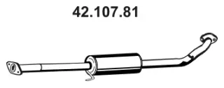 Silencieux central EBERSPÄCHER 42.107.81