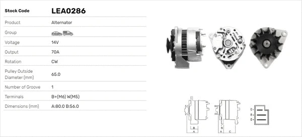 Alternateur LUSA LEA0286
