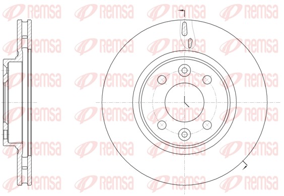 Disque de frein REMSA 61535.10