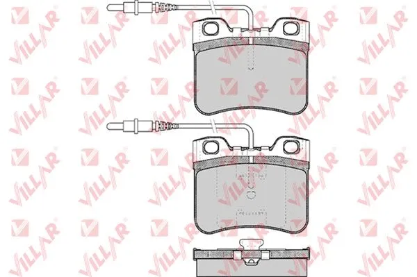 Kit de plaquettes de frein, frein à disque VILLAR 626.0283