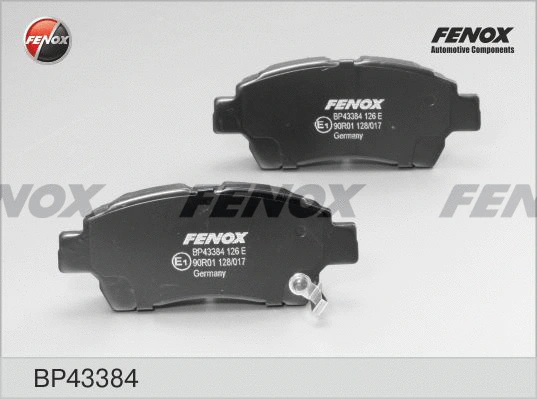 Kit de plaquettes de frein, frein à disque FENOX BP43384