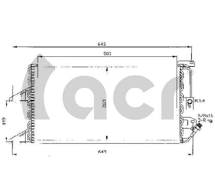 Condenseur, climatisation ACR 300367