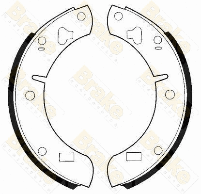 Jeu de mâchoires de frein Brake ENGINEERING SH2129