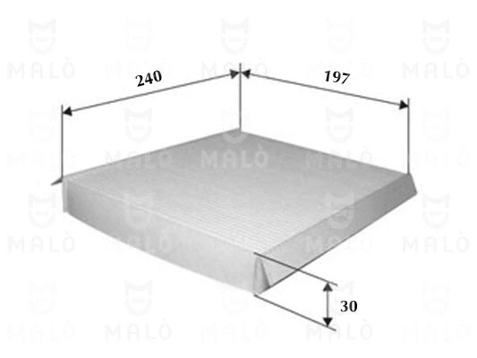 Filtre, air de l'habitacle AKRON-MALÒ 1530162