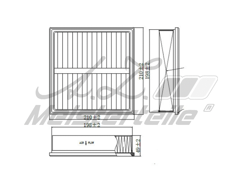 Filtre, air de l'habitacle A.Z. Meisterteile AZMT-41-010-1489
