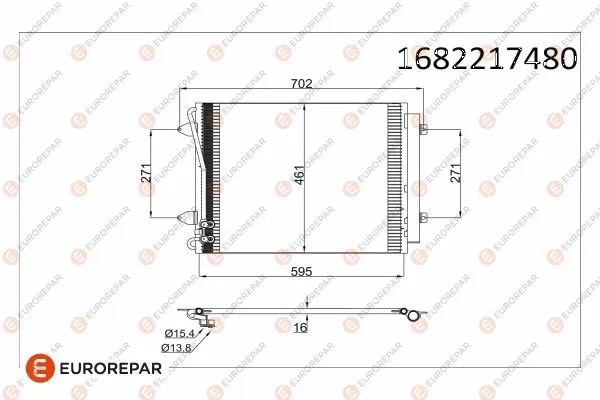 Condenseur, climatisation EUROREPAR 1682217480