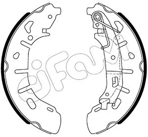 Jeu de mâchoires de frein CIFAM 153-487