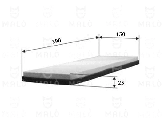 Filtre, air de l'habitacle AKRON-MALÒ 1530041
